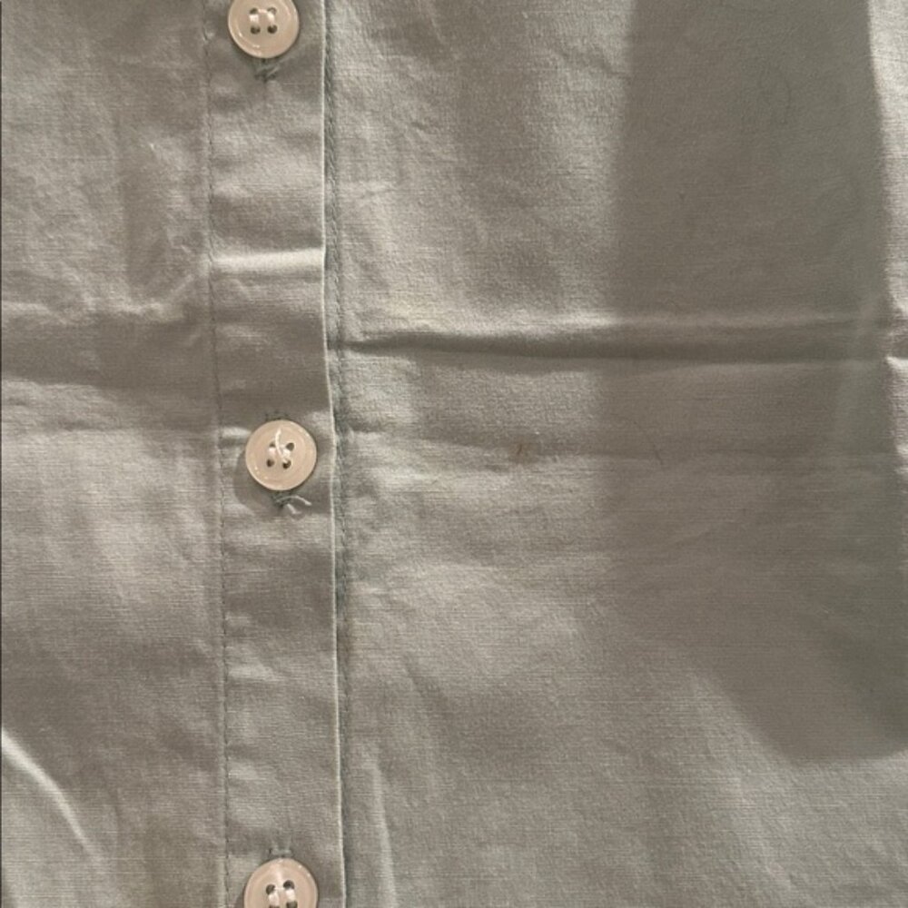 Vintage DCC cotton sleeveless tailored fitted stretch collar button down blouse - Picture 4 of 13